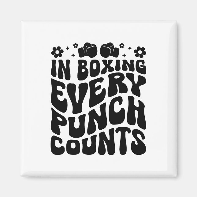 Imã No Boxe Cada Soco Conta Boxeador Esportes Atleta  (Frente)