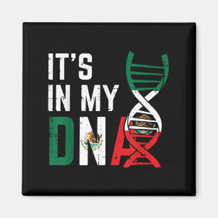 Imã no DNA Bandeira Mexicana Orgulhoso Orgulho México 