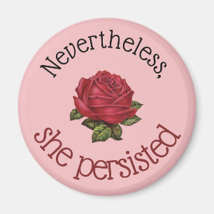 Imã No Entanto, Ela Persiste Vintage Rosa Rosa Rosa Ro
