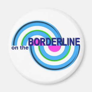 Imã No ímã do logotipo da fronteira