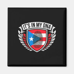 Imã no Impressão Digital de DNA na Bandeira Porto-Riqu