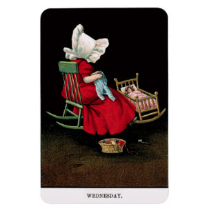 Ímã No início dos anos 1900, quarta-feira Sunbonnet Su