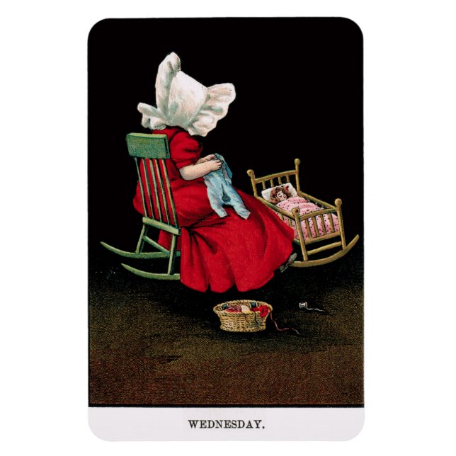 Ímã No início dos anos 1900, quarta-feira Sunbonnet Su (Vertical)