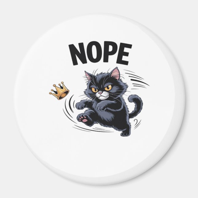 Imã No Kings In America Funny Kicking Crown Classic Vi (Frente)