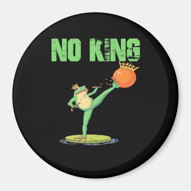 Imã No Kings Portland Frog Protest – Funny Anti-Author (Frente)