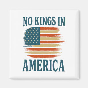 Imã No Kings Vintage Patriotic Freedom Liberotic Usa L