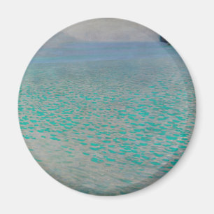 Imã No Lago Attersee de Gustav Klimt, Arte Fino Vintag