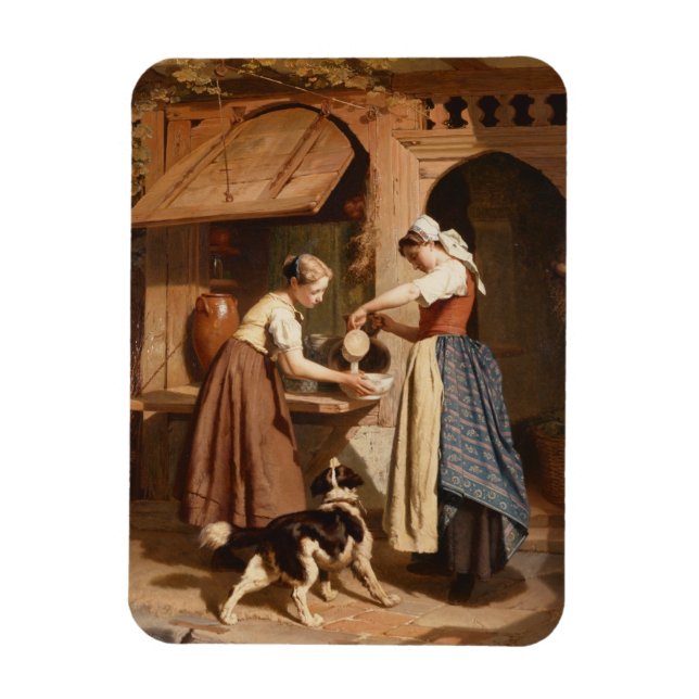 Ímã No Leite, 1866 (óleo no painel) (Vertical)