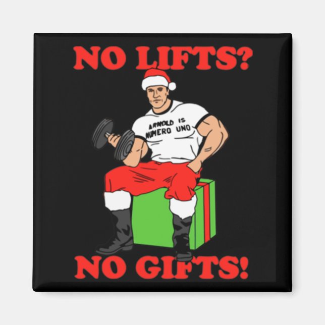 Imã No Lifts No Arnold Schwarzenegger Christma  (Frente)