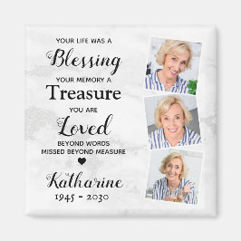 Imã No Loving Memory Memorial Sympathory Personalizado