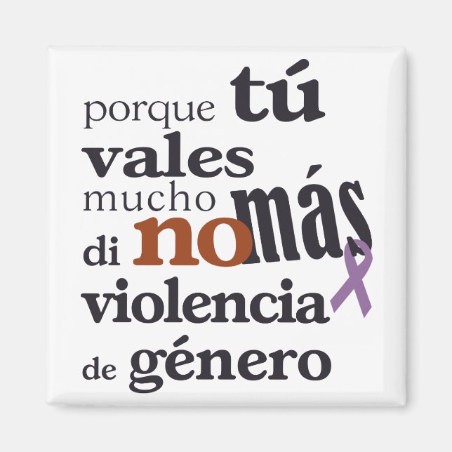 Imã No Más Violencia de Género (Frente)