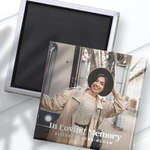 Imã No Memorial Personalizado de Fotos Moderno de Amor