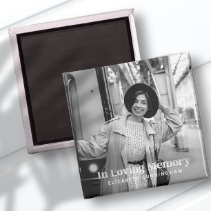 Imã No Memorial Personalizado de Fotos Moderno de Amor