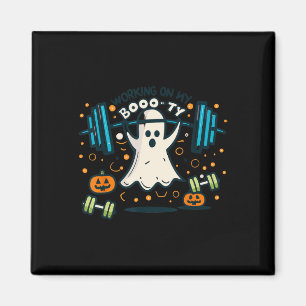 Imã No Meu Trabalho De Fantasma De Halloween De Boo-ty
