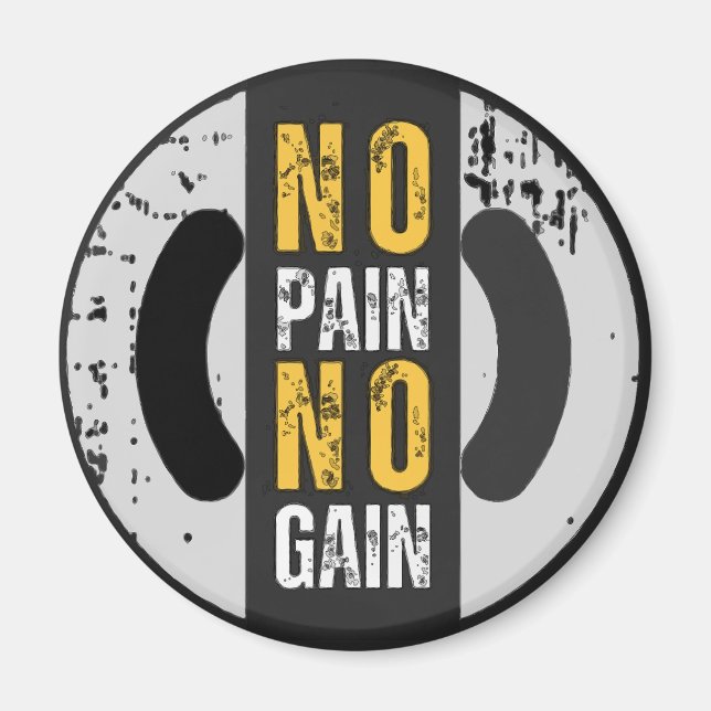 Imã No Pain No Gain (Frente)