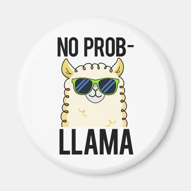 Imã No-Prob-Llama Funny Legal Llama Pun (Frente)