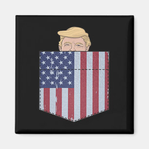 Imã No Seu Bolso Engraçado Trump 2024 Pocket