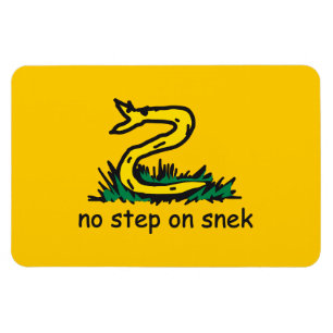 Ímã No step on snek memes Gadsden parody SnekRight