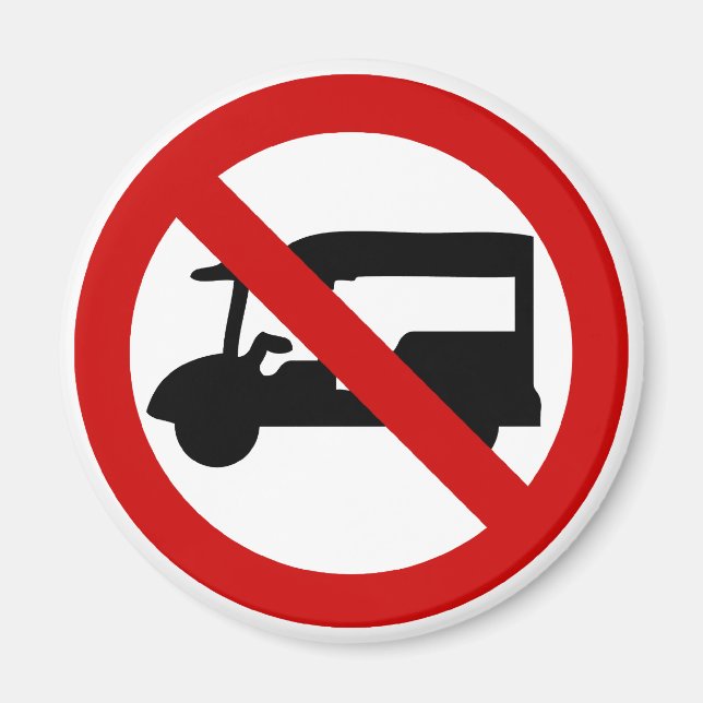 Imã NO Tuk-Tuk TAXI ⚠ Sinal de Estrada Tailandês ⚠ (Frente)