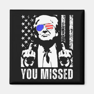 Imã (no verso) Você Perdeu Trump 2024 Bandeira America