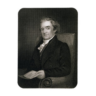 Ímã Noah Webster (1758-1843) gravado por Frederick W.