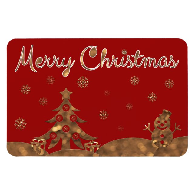 Ímã Nobre imã de Natal Feliz! (Horizontal)