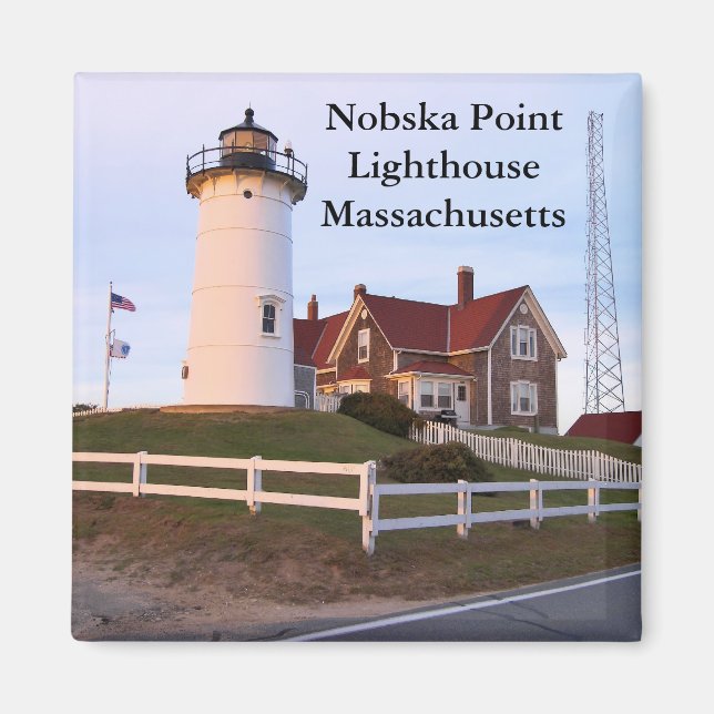 Imã Nobska Point Lighthouse, Massachusetts Magnet (Frente)