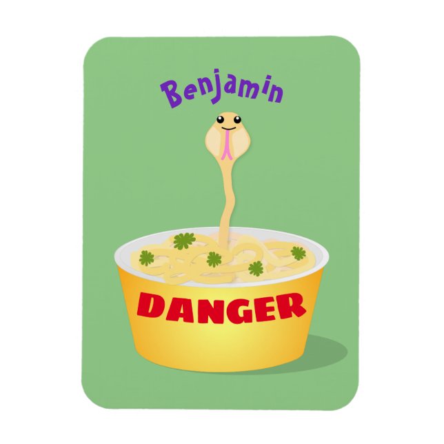 Ímã Nódulos bonitos cobra ilustram humor com ilustraçã (Vertical)