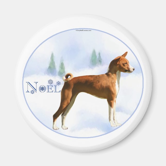 Imã Noel Basenji Magnet (Frente)