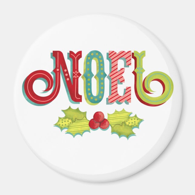 Imã Noel Colorful Christmas (Frente)