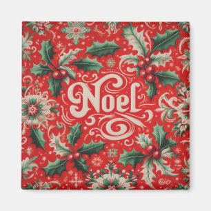 Imã Noel Vermelho e Verde