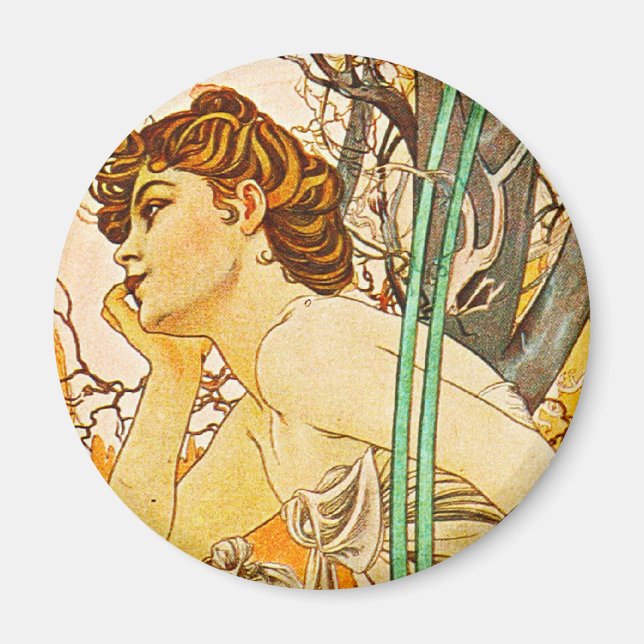 Imã Noite, Alphonse Mucha (Frente)