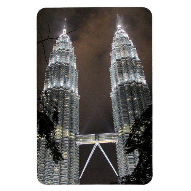 Ímã noite das torres de Petronas (Vertical)