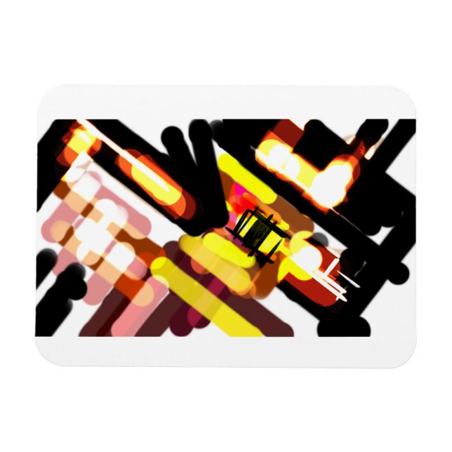 Ímã Noite de corrida de lobo (Horizontal)