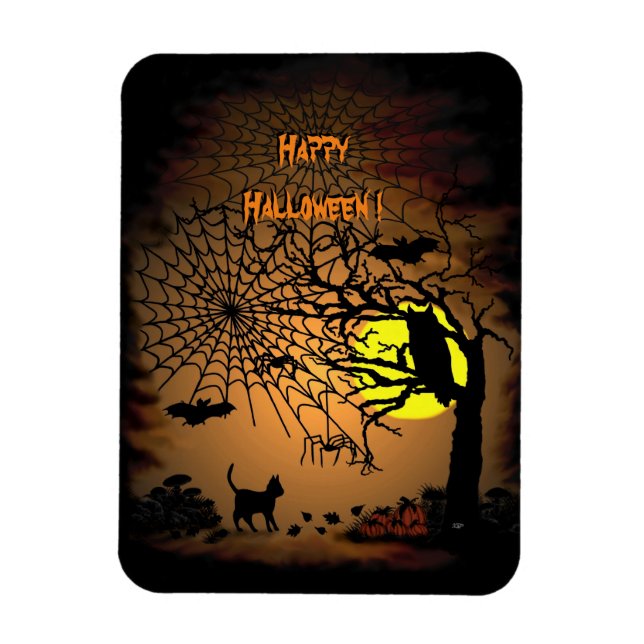 Ímã Noite de Halloween, Feliz Halloween! (Vertical)