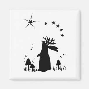 Imã Noite de Jackalope - B&W