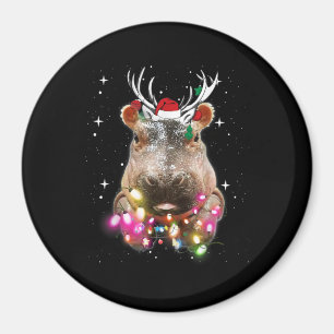 Imã Noite de Natal Hippo Fiona Hippopotamus Lover