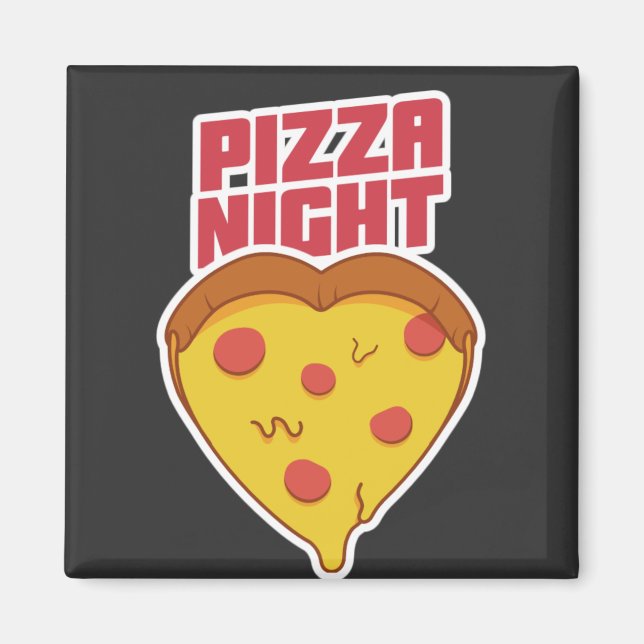 Imã Noite de Pizza   (Frente)