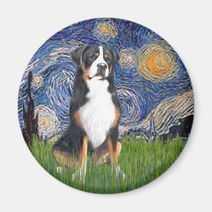 Imã Noite Estrelada - Cão de Montanha Suíço Maior