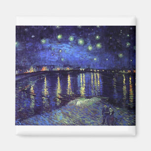 Imã noite estrelada sobre o rhone 1890