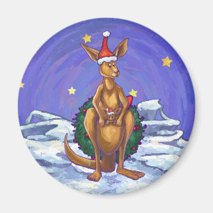Imã Noite estrelado do Natal do canguru