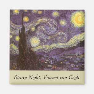 Imã Noite estrelado por Vincent van Gogh, belas artes