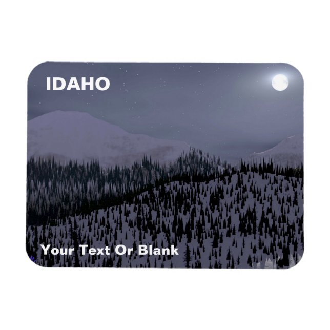 Ímã Noite Fria em Idaho (Horizontal)