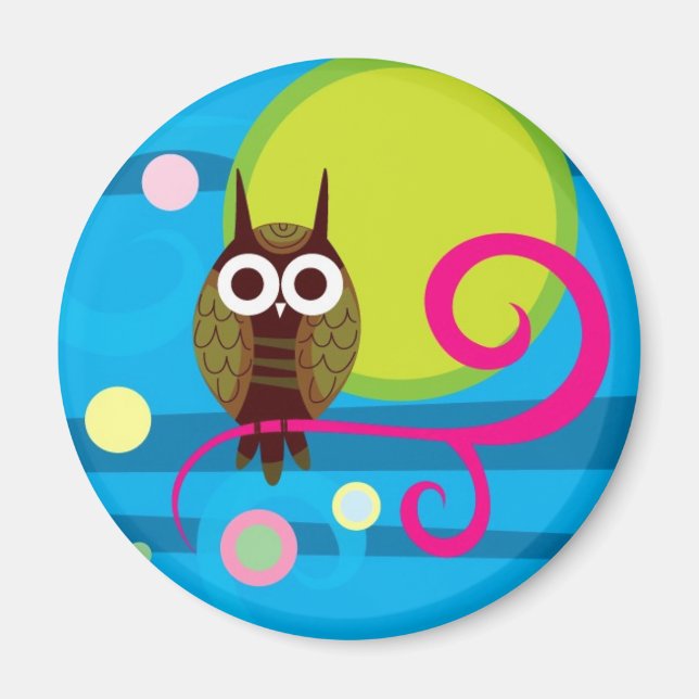 Imã Noite Owl Magnet (Frente)