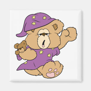 Imã noite sonolenta design de urso de pelúcia fofo