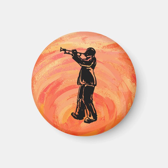 Imã Noites de Boogie de Nova York Laranja Trompete (Frente)