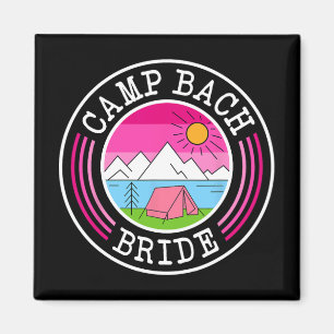 Imã Noiva de Campo Bach Dama de Honra Retro Acampament