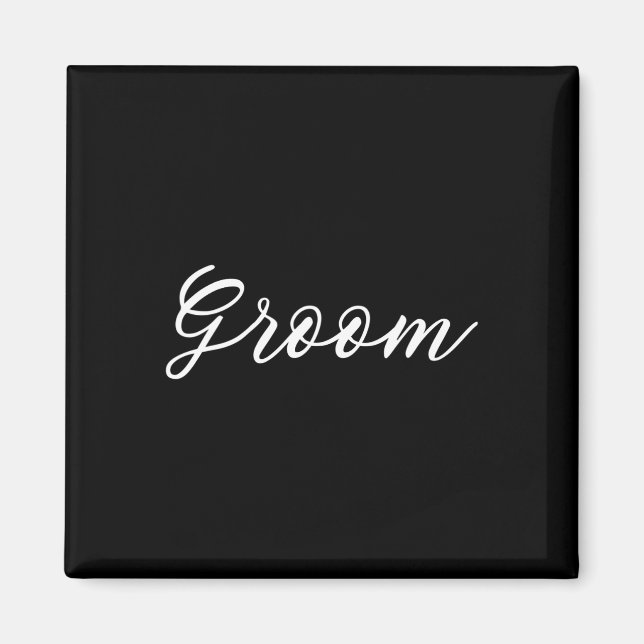 Imã Noiva e Noivo Casamento Recém-Casados Lua de Mel (Frente)