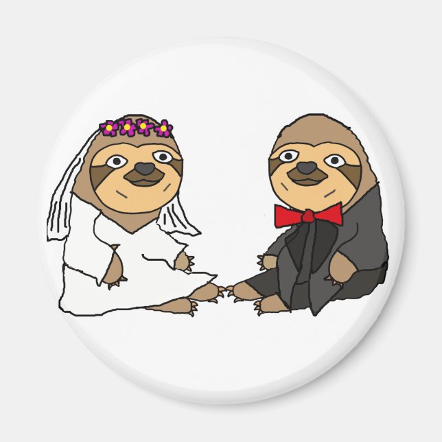 Imã Noiva Engraçado e Casamento de Noite (Frente)