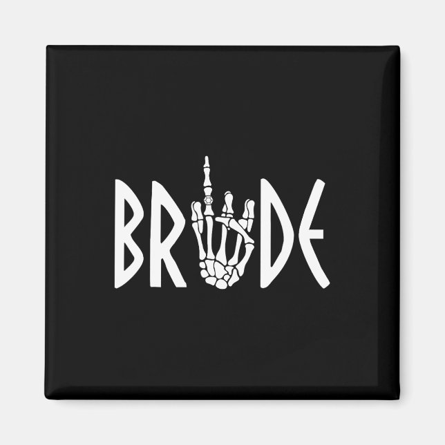Imã Noiva Groom Skeleton Gothic Wedding Noivado Hal (Frente)